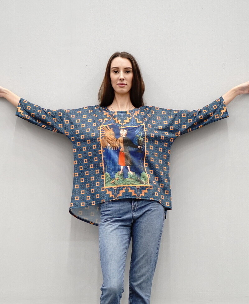 Туника "Алхимия", по мотивам алхимического манускрипта XV века "Коронованный Андрогин"