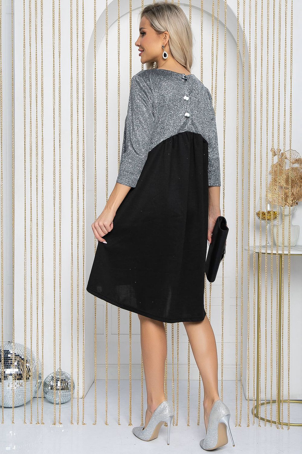 Платье Леди Элегант (серебро) П12208-10 LT Collection (Акция)