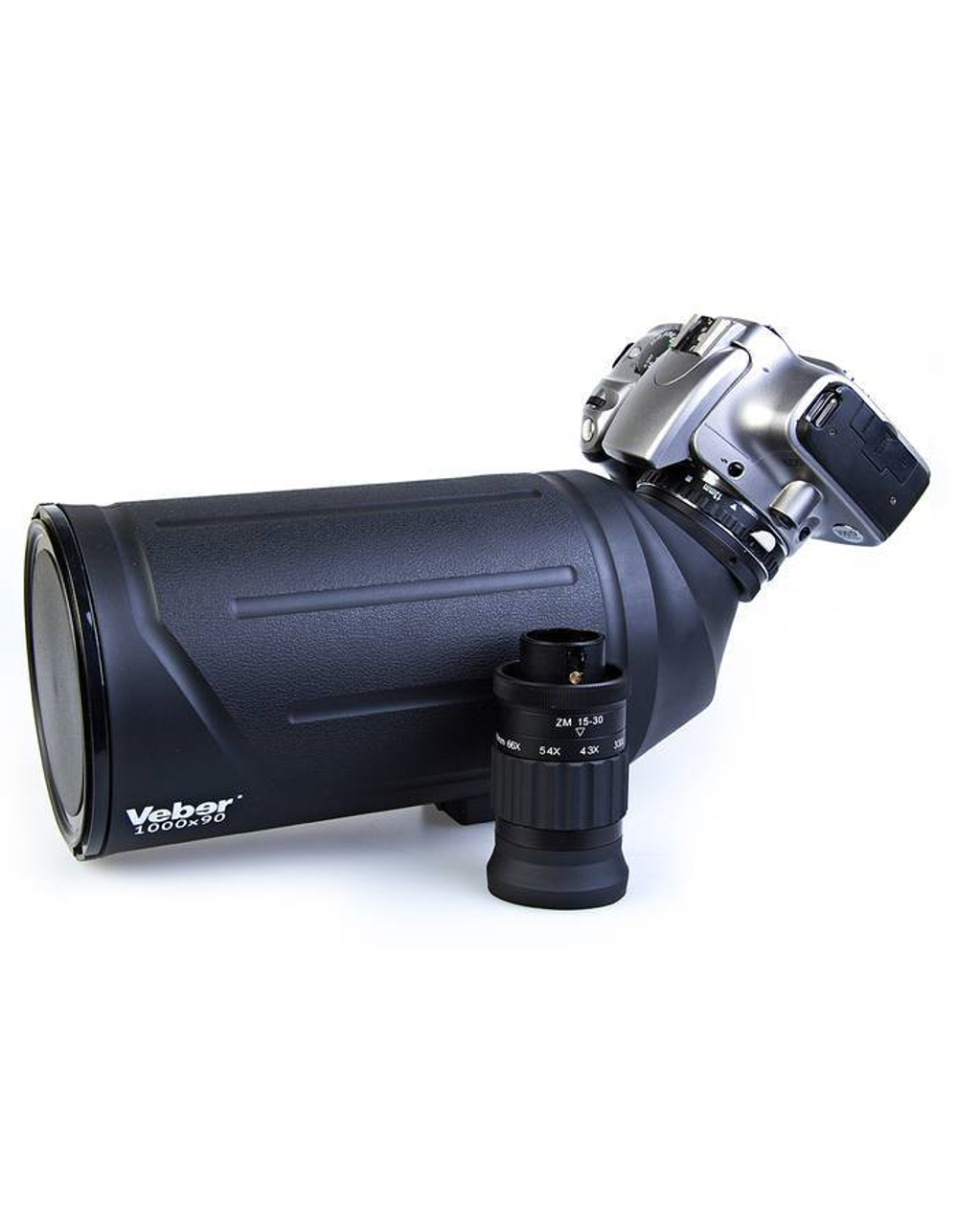 Телескоп подзорный Veber MAK 1000*90 черный