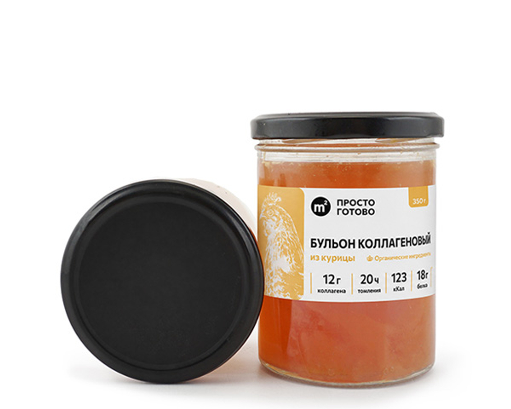 Бульон из курицы костный, коллагеновый, 350 г, органический "Ферма М2", 350 г