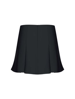 Мини юбка из крепа со складками