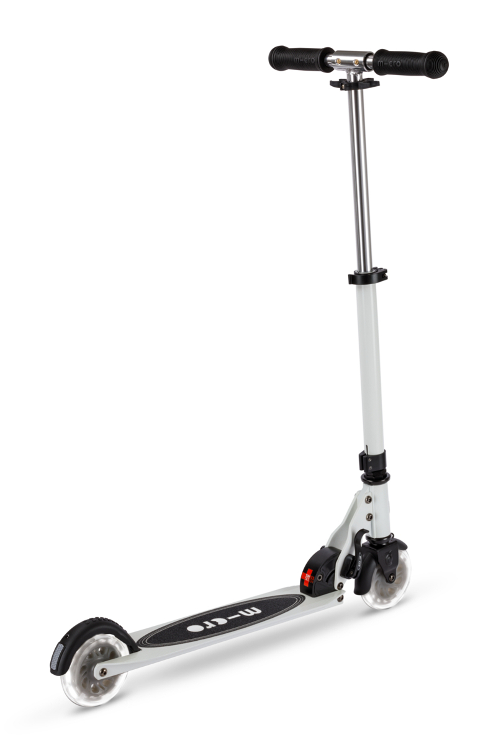 Самокат Micro Sprite Glow (светится в темноте) LED, белый