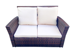 "Портленд" лаунж-зона из искусственного ротанга на 4 персоны, цвет коричневый