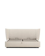 Кровать Arvian бежевого цвета из шенилла с ящиком для хранения 180 х 200 см