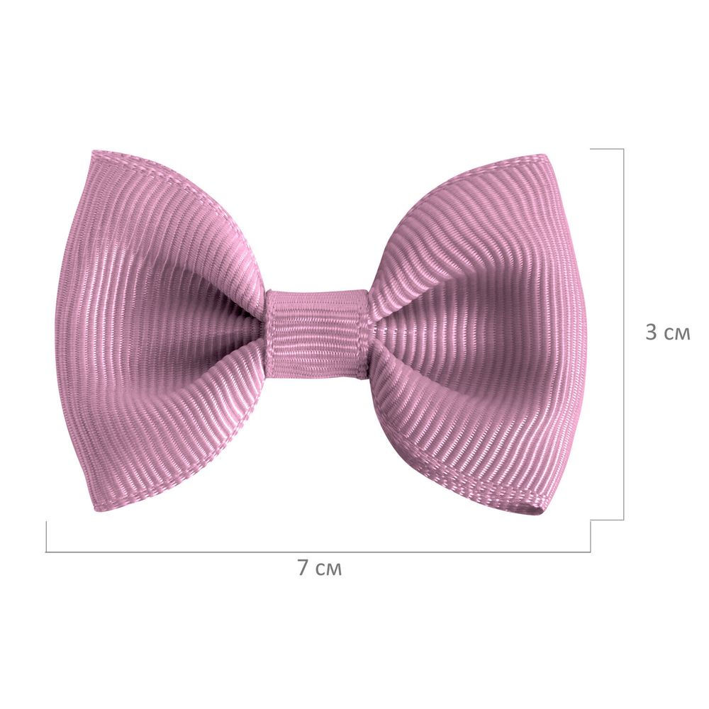 Заколки для волос НАБОР 3 шт., 7 см, аллигатор, бантики, разные цвета, MONTE VITA, 457096