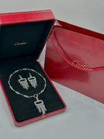 Набор Cartier (кулон + серьги)