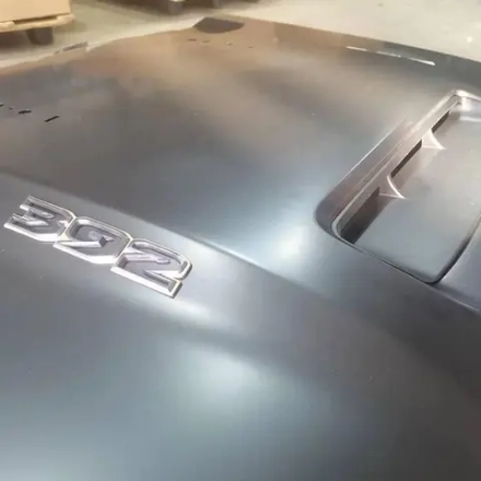 Капот 392 для Jeep Wrangler JL 2018-2024+ Джип Вранглер стальной капот для переделки с воздухозаборниками