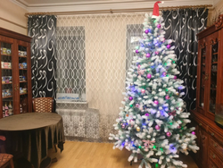 Ель искусственная Царь елка Алиса бело-голубая 240 см