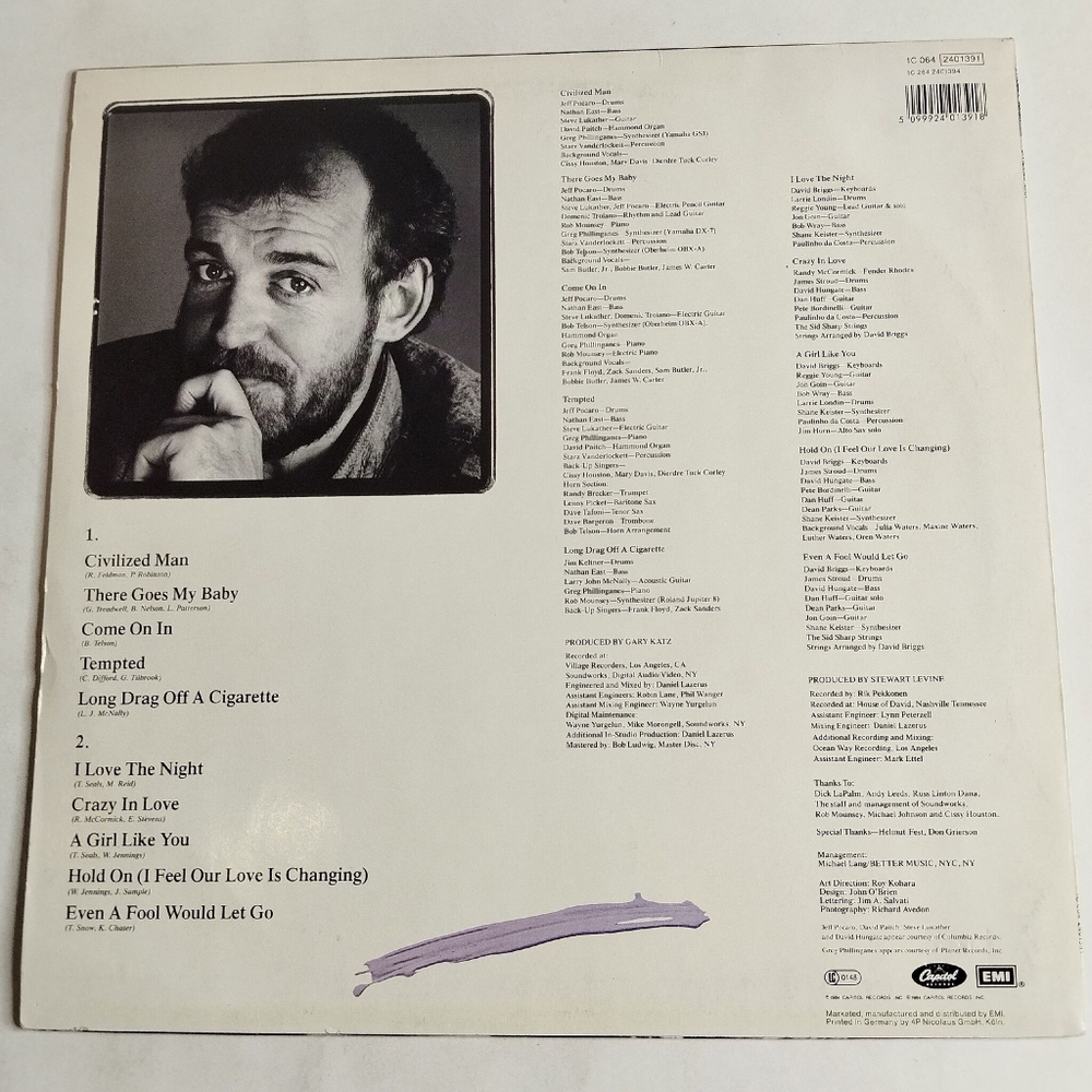 Винтажная виниловая пластинка LP Joe Cocker Civilized Man (Germany 1984)