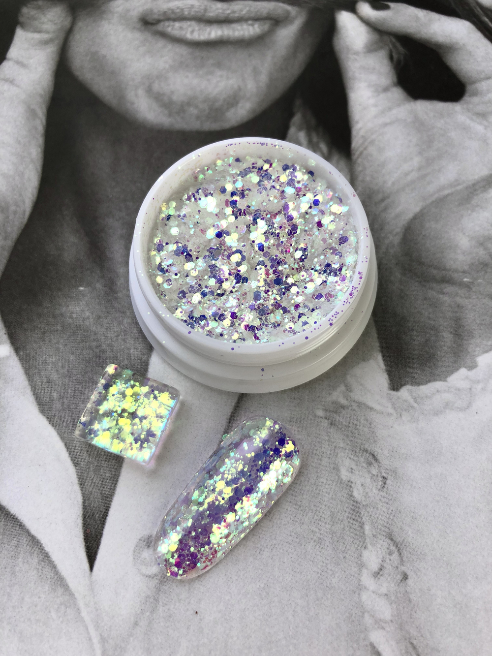 IBDI Глиттер РАДУГА MIX 02