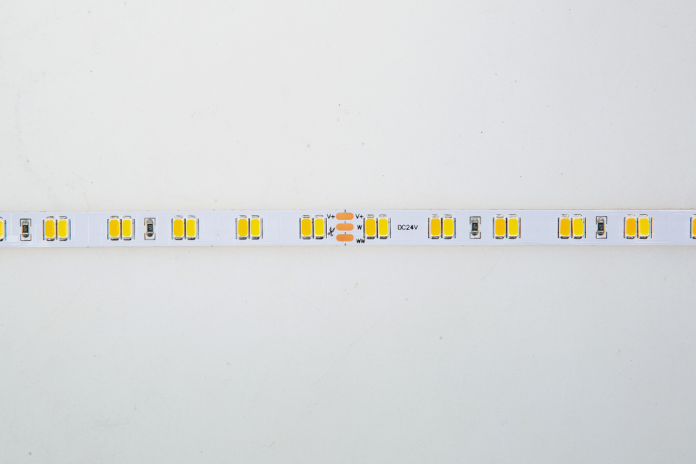 Лента светодиодная SMD биодинамическая DC24V 23W/m 3000-5000K 1900Lm/m 112д/м CRI>95 IP20,  упаковка 5 метров,  ширина 10мм,  высота 2, 5мм,  самоклейкая