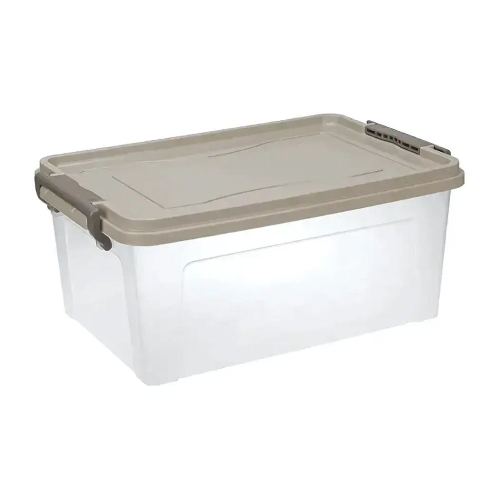 Контейнер для хранения прямоугольный 25л 484х240мм капучино