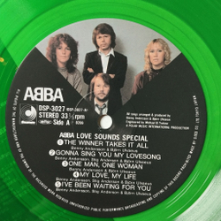 Винтажная виниловая пластинка LP ABBA АББА Love Sounds Special (Japan 1982) (Green Vinyl)