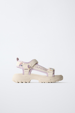 ZARA САНДАЛИИ HUNTRIX KPOP DEMON HUNTERS™ NETFLIX©, БЕЖЕВЫЙ