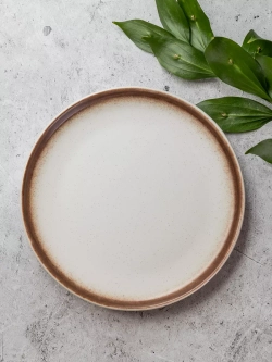 Тарелка с бортиком, Белый песок 20 см - 2 шт.