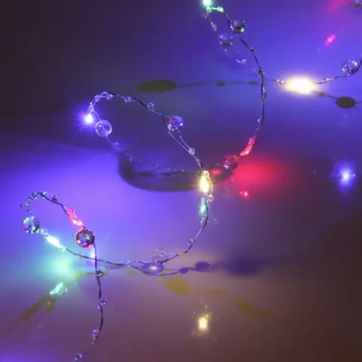 Гирлянда для дома НИТЬ «Льдинка» 5 м 50 ламп LED, 8 реж,IP-20, Мультицвет