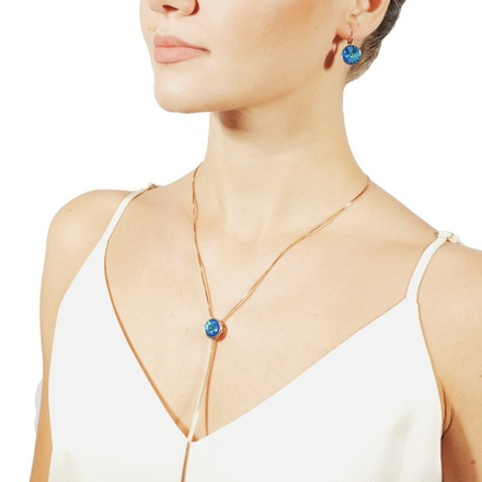 Серьги Fiore Luna Royal Blue Delite A1903.23 BL/S