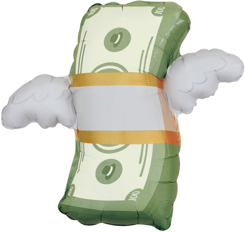 Фигура Деньги с крыльями 31" Fl