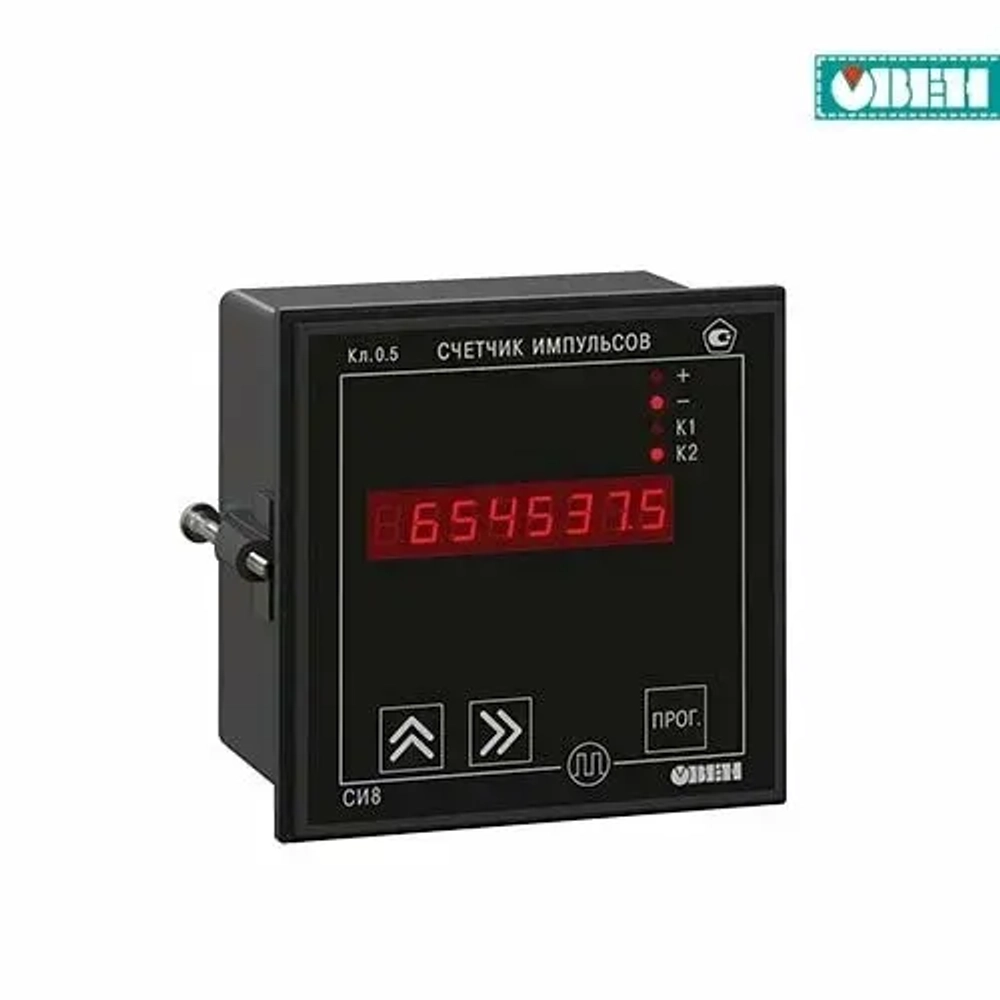 Счетчик импульсов СИ8-Щ1.Р.RS 8 А 220В 96×96×70, IP54 арт:31964