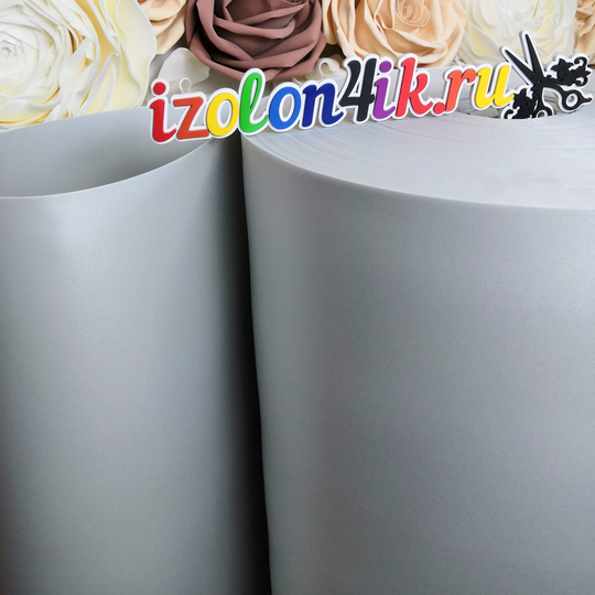 Изолон ППЭ 2 мм Серебро (D748) - ширина 75 см.