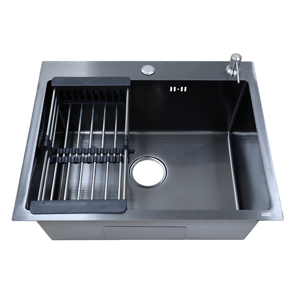Мойка AZARIO кухонная NICOLE 500х500х220 нерж чёрная 0543