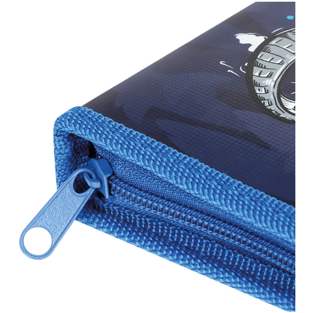 Пенал 1 отделение, 190*115 ArtSpace "Shark", ламинированный картон, фольга