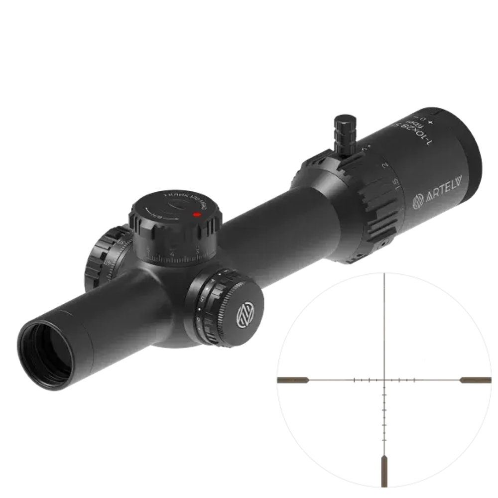 Прицел оптический Artelv CRS Fiber 1-10x28 SFP 34мм