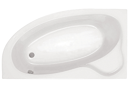 Ванна акрил 1,7*1,10 ЭДЕРА левая (монтаж.комплект + панель) (Santek)