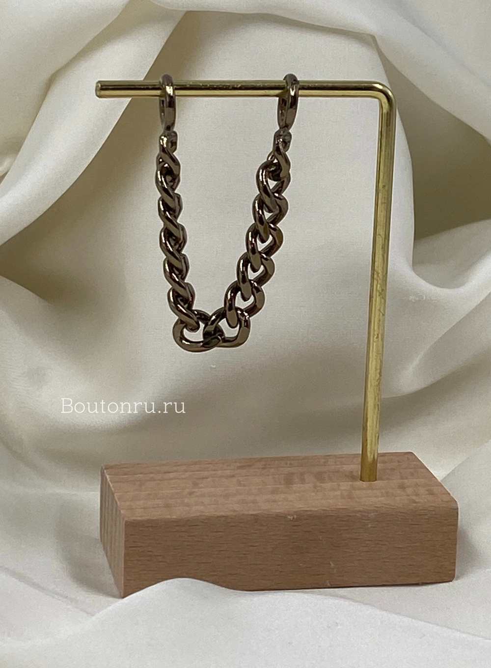 Вешалка петелька цепочка бронзовая