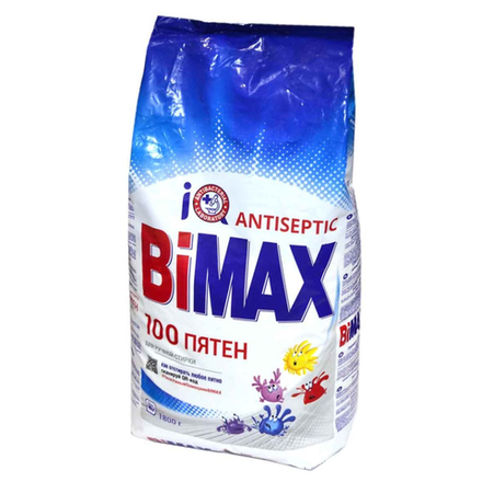 Стиральный порошок Bimax Против пятен для ручной стирки 1,8 кг