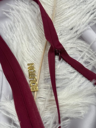 Молния Riri потайная неразъемная, Т3, цвет бордовый 2411