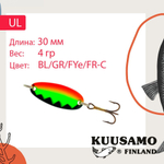 Блесна для рыбалки UL 1 30/4,0 BL/GR/FYe/FR-C