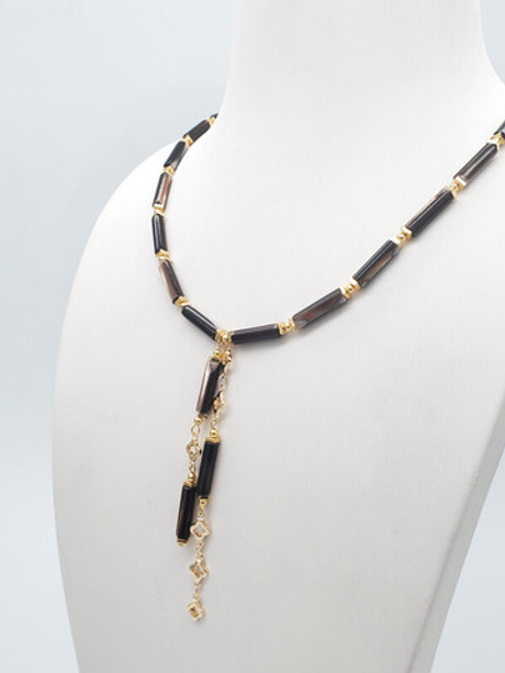 91001812 Колье Роман с камнем