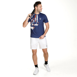 Мужские теннисные шорты Quiet Please Smash 2.0 Shorts Men - White, Dark Blue