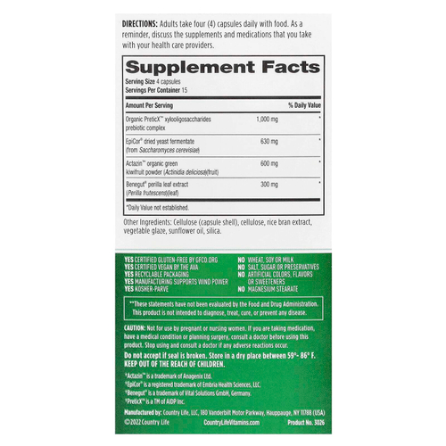 Country Life, Gut Connection® Digestive Balance ™, 60 веганских капсул