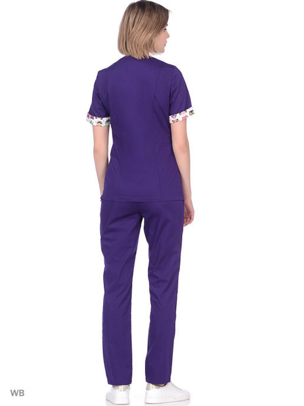 Фиолетовый медицинский костюм
