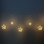 Гирлянда для дома БАХРОМА ш3м*0,8/0,5м 672 лампы LED «Звездопад», прозрачн.провод, 8 реж, IP-20,Теплый белый (возможность соедиения)