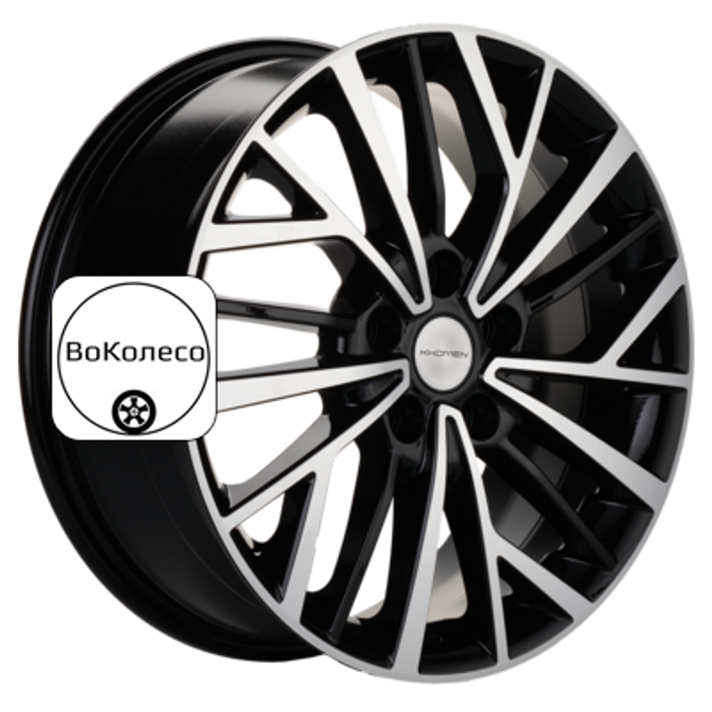 7x17/5x110 ET46 D63,3 KHW1717 (Changan CS35/CS35 Pro) Black-FP Khomen Wheels