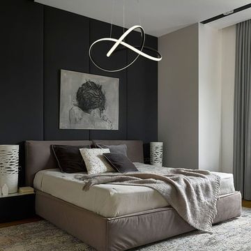 Подвесной светодиодный светильник 90312/1 черный Wind Eurosvet