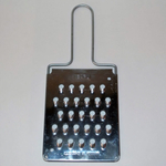 Терка плоская овощная 8,5х20см белая жесть КП01.000.01