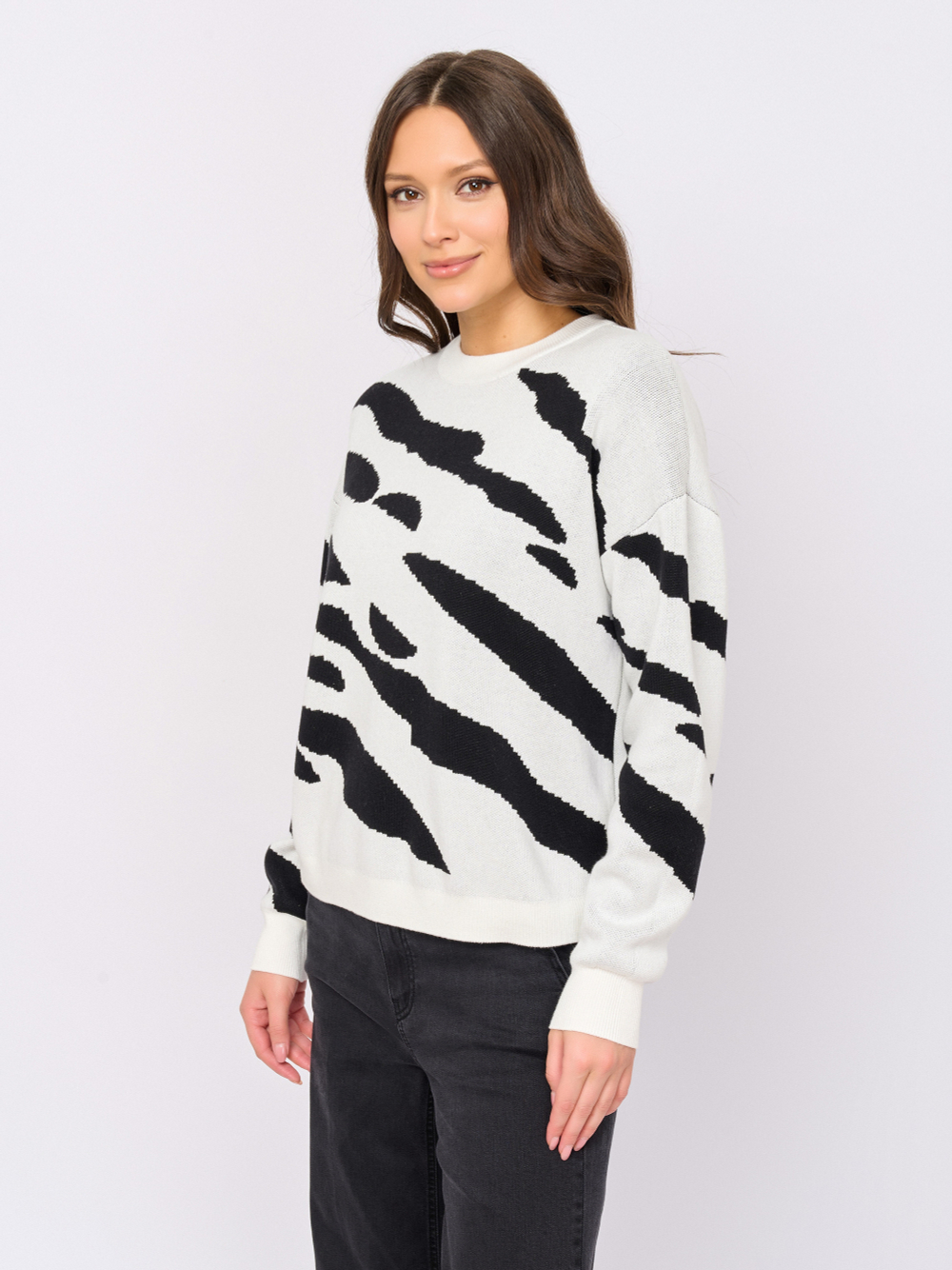 Джемпер из вискозы и хлопка