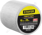 STAYER FIBER-Tape 10см х 20м 3х3 мм, Самоклеящаяся серпянка, PROFESSIONAL (1246-10-20)