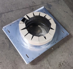 Опора проходная 115/200 мм нерж. (AISI 409-1 мм./430-0,5 мм.), ECOFLUE