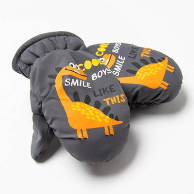 Варежки д/мальчика р.16 черный 9879956 (Rossini), 1 шт.