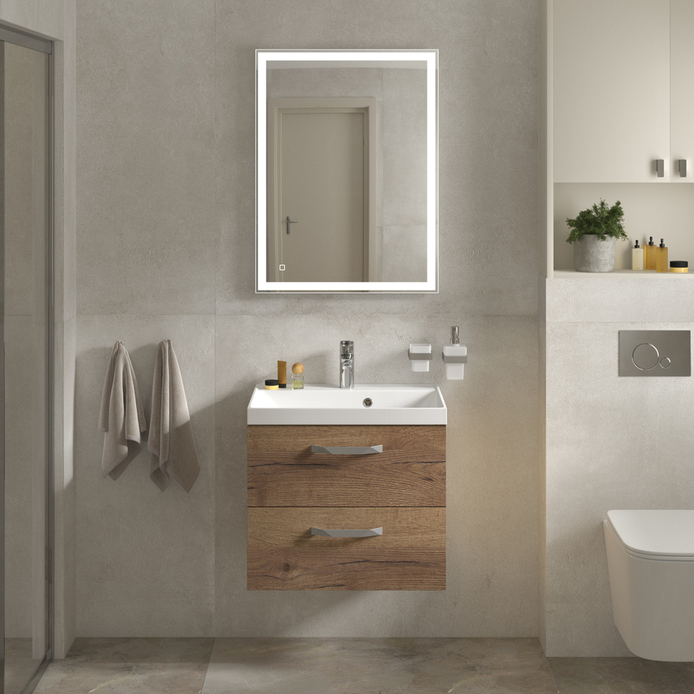 Тумба с раковиной BelBagno AURORA-600-2C-SO-RT