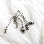 k402 Карабин 10мм с удлинительной цепочкой "капля", нерж. сталь