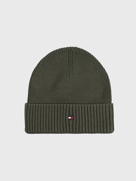 Шапка Tommy Hilfiger Cotton-Cashmere Blend Foxhut Green