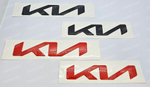 Шильдик KIA красный