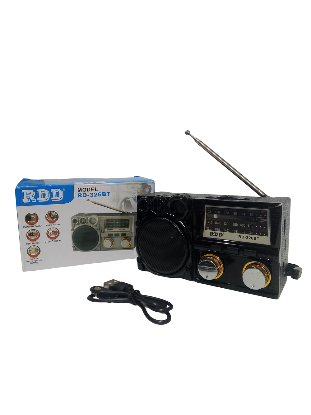 Радиоприемник переносной с MP3 плеером Bluetooth DC RD-326Bt
