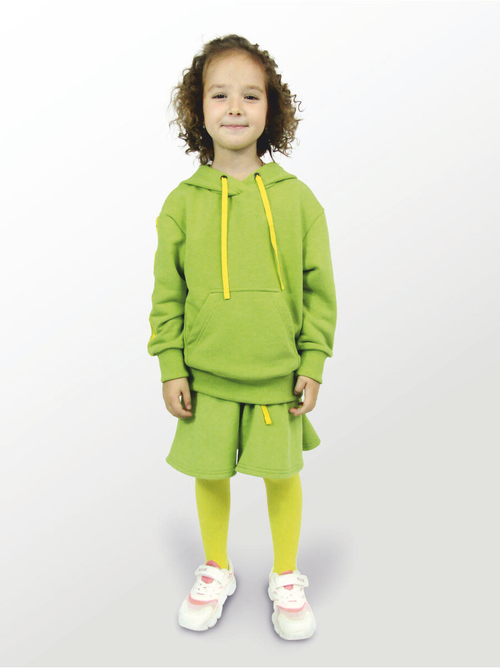 Худи для детей, модель №1, рост 98 см, зеленый
